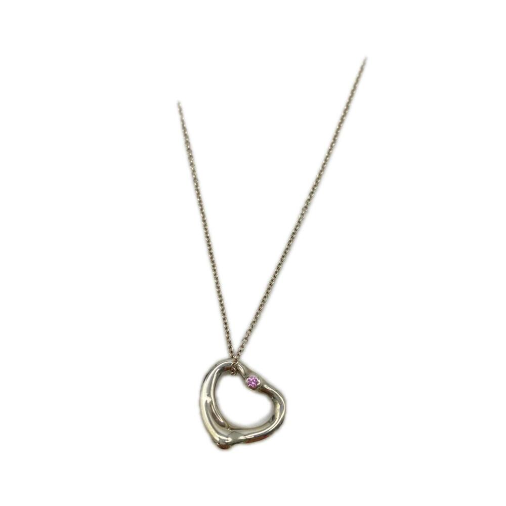 TIFFANY&Co. Tiffany Elsa Peretti Open Heart Pendant AG925 60020362 Necklace P...